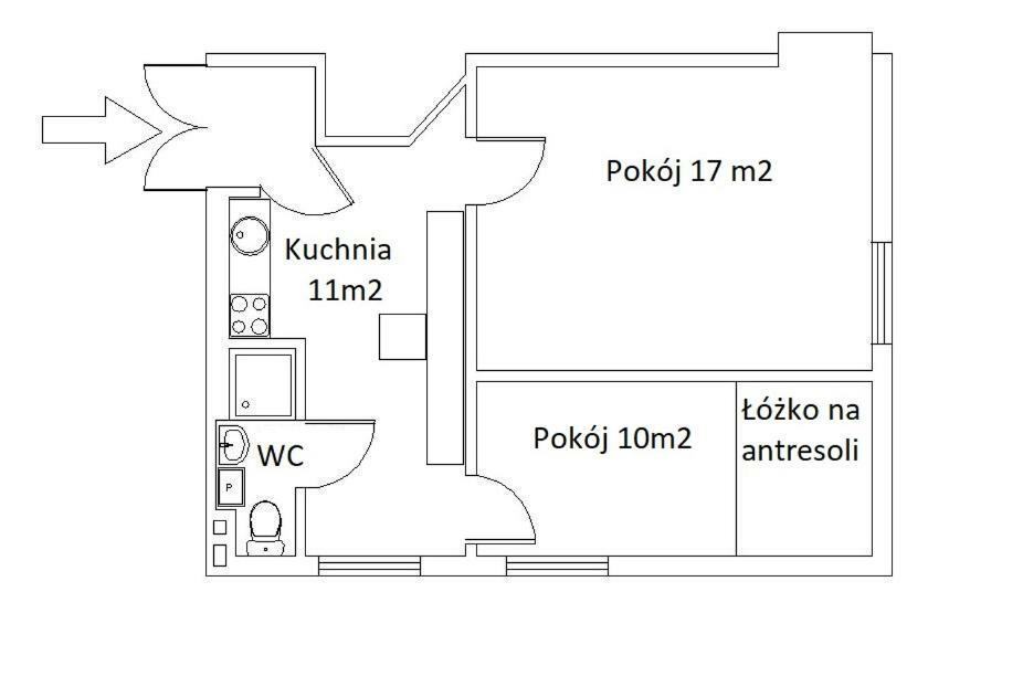 Apartament 2 Pokoje Lublin Centrum Ulica Narutowicza Extérieur photo